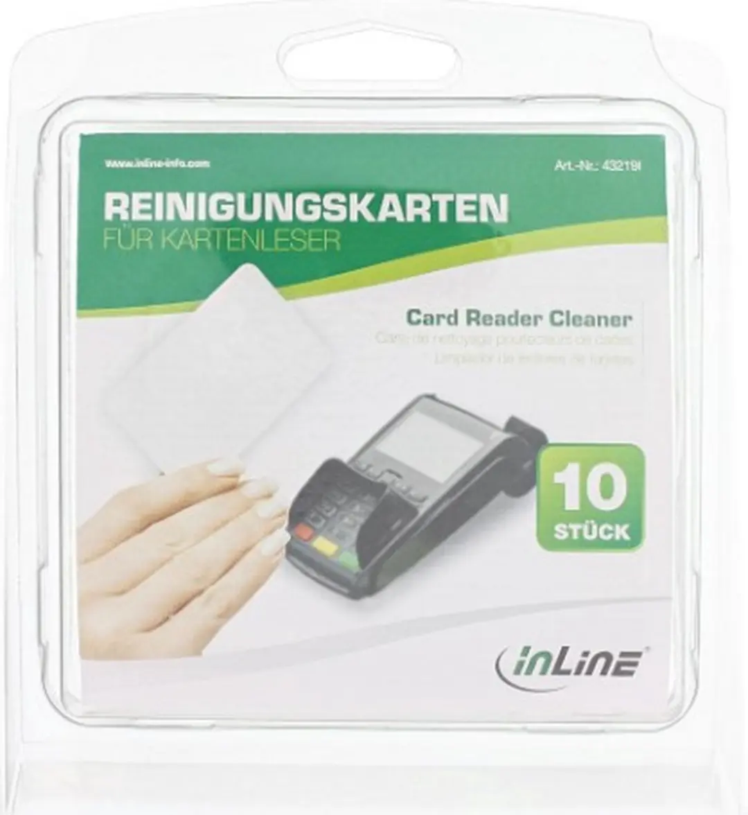 InLine Reinigingskaarten 10 Stuks