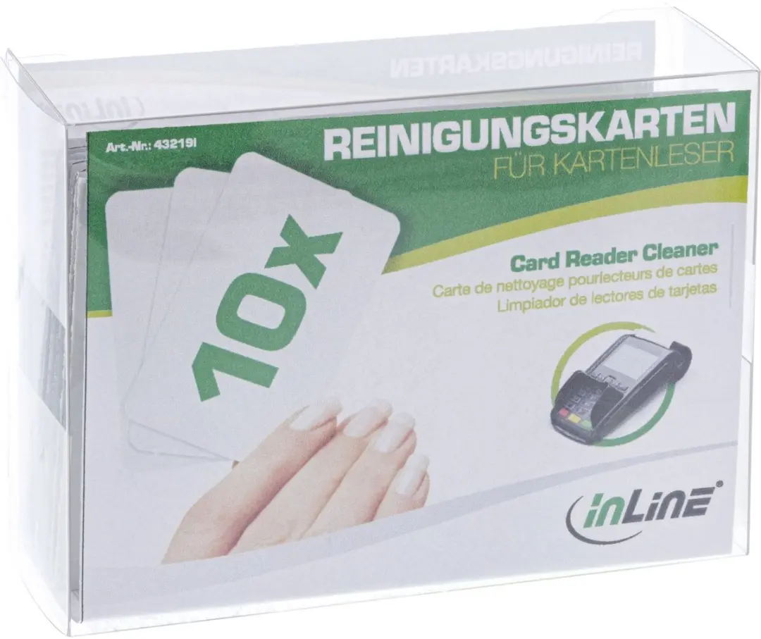 InLine Reinigingskaarten 10 Stuks
