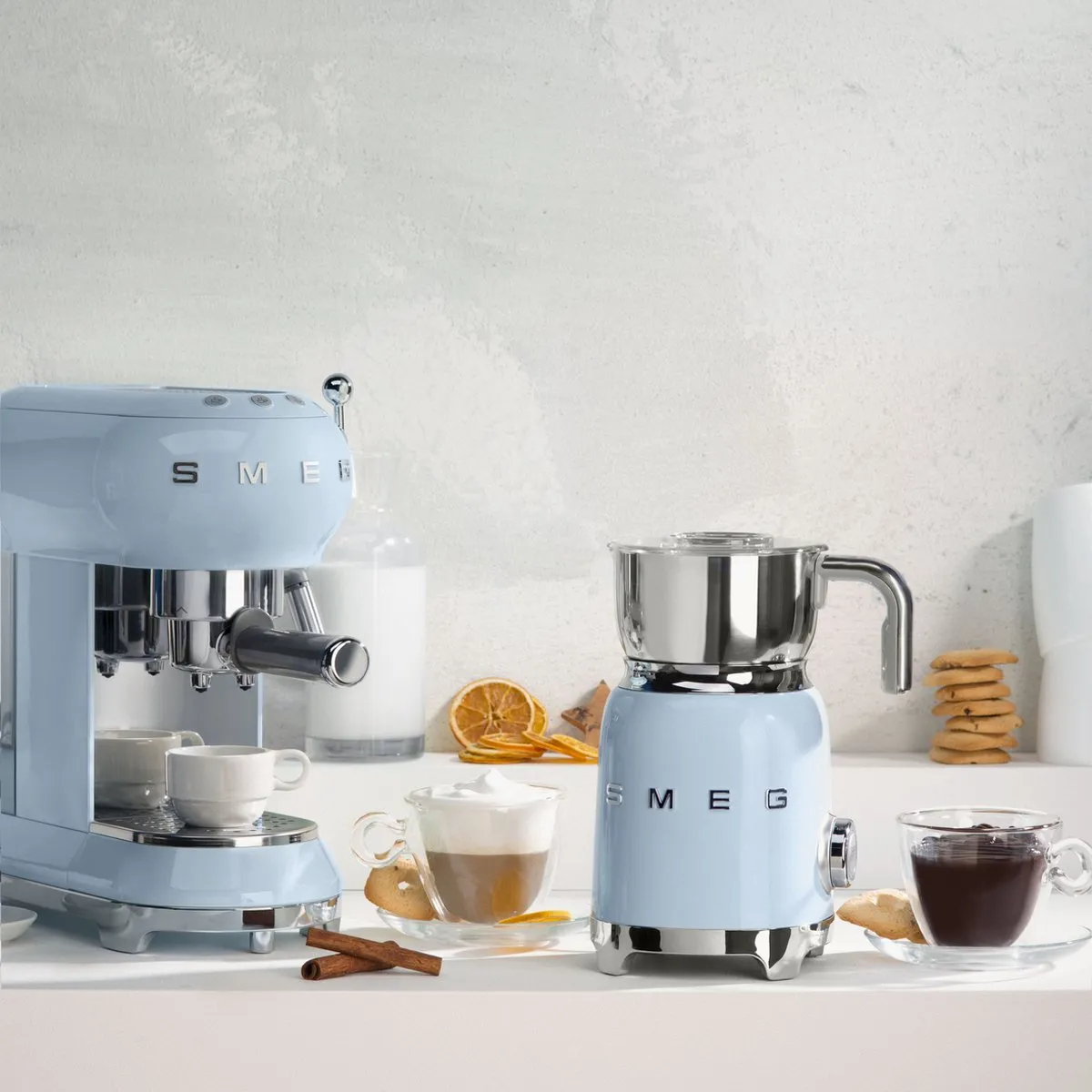 Smeg MFF11PBEU Melkopschuimer Pastelblauw - 600ml - afbeelding 6 van 6