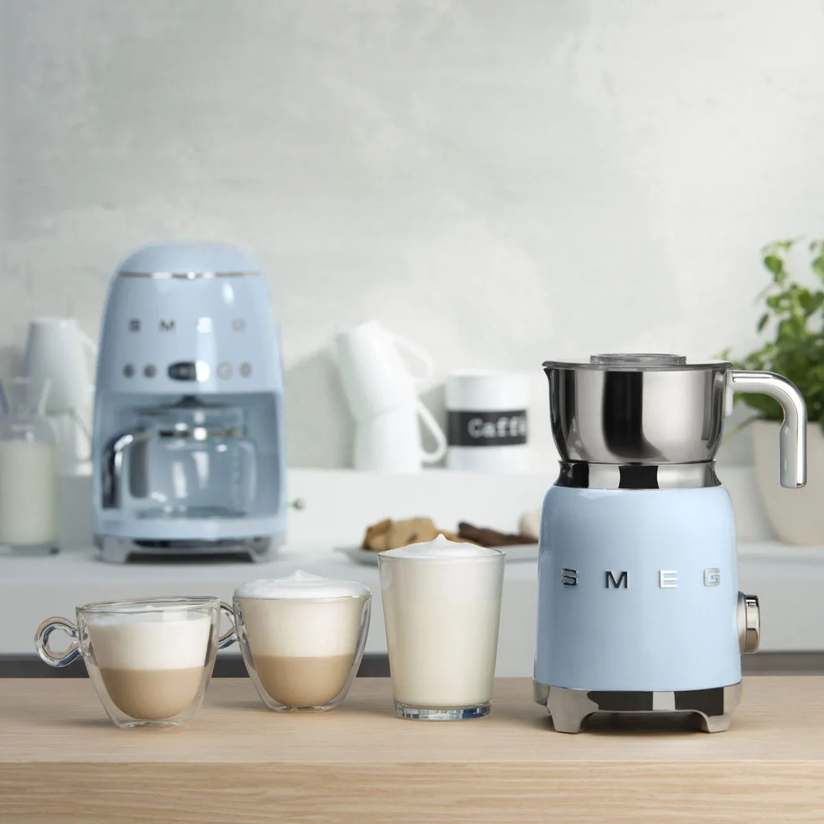 Smeg MFF11PBEU Melkopschuimer Pastelblauw - 600ml