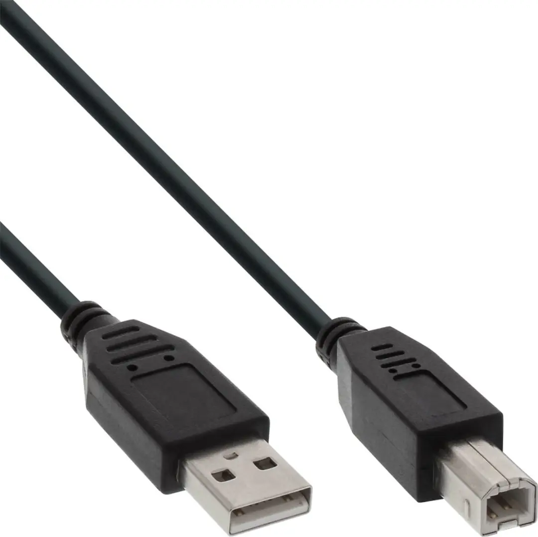 InLine 34503X USB-kabel A-B 0,3m - Zwart