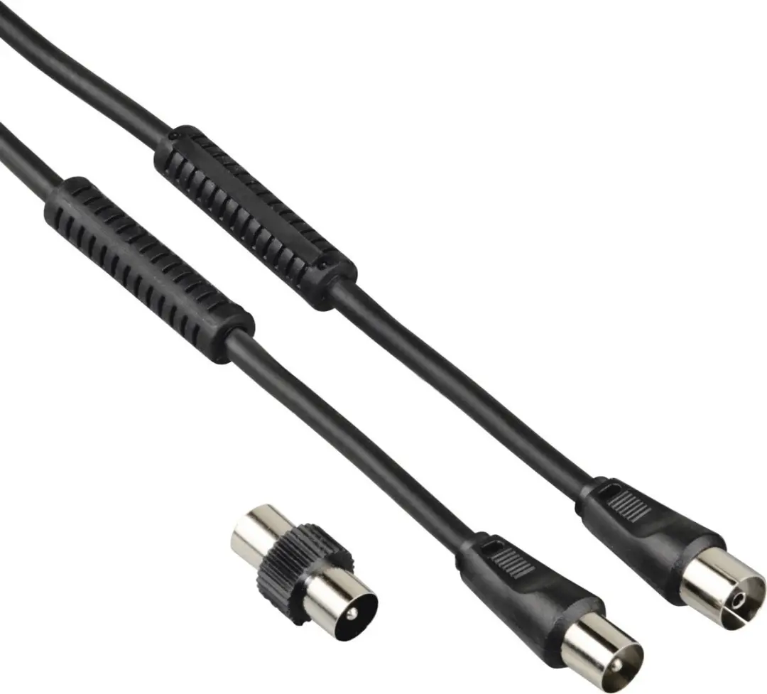 Hama 00205303 coax-kabel 1,5 m Coaxiaal Zwart