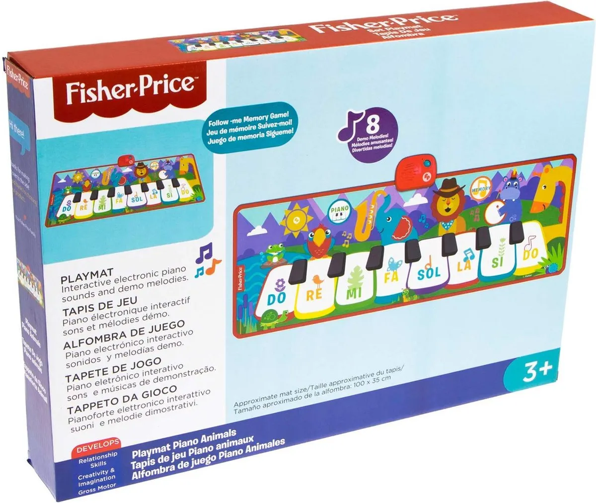 Fisher Price Educatief Leerplan Reig Muziek Speelmat Piano - 2x AAA