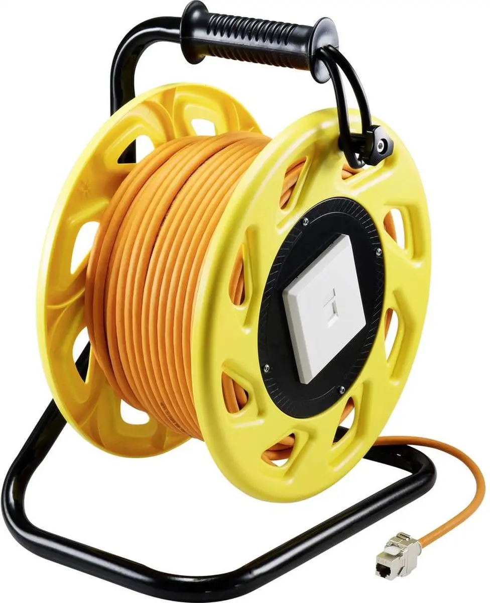 Renkforce CAT 7a Netwerk Kabelhaspel 50m - Oranje