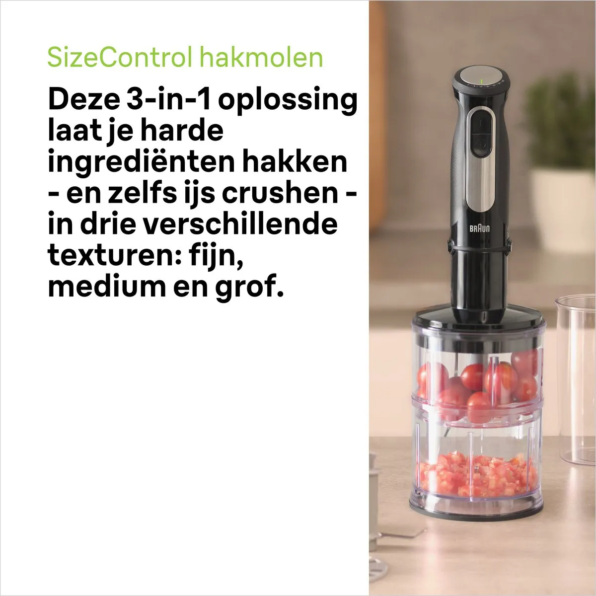 Braun MultiQuick 5 Pro MQ55.254M Staafmixer - 1000W - Zwart - afbeelding 6 van 6