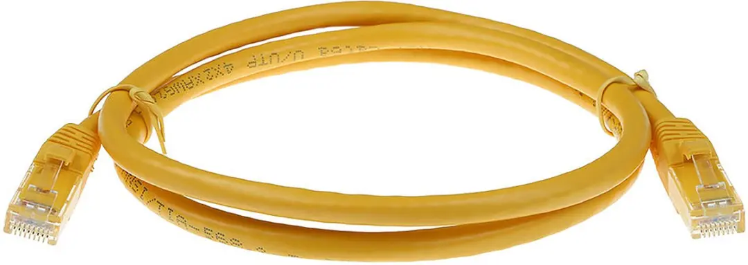ACT Gele U/UTP CAT6 Patchkabel 1m - IS8801