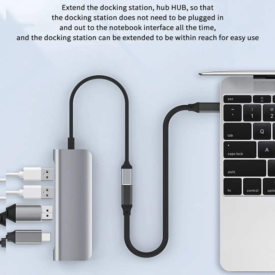 NÖRDIC USBC-N1165 USB-C Verlengkabel 50cm - 100W PD - 10Gbps