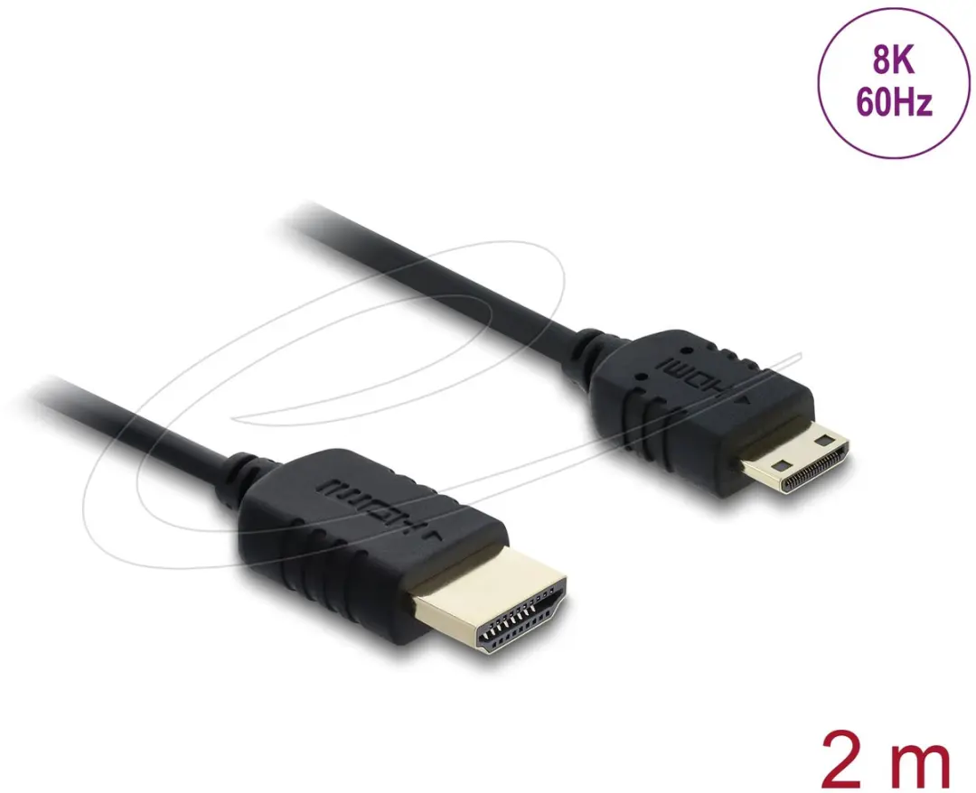 Delock 81685 HDMI Kabel - 8K 60Hz - 2m - Zwart