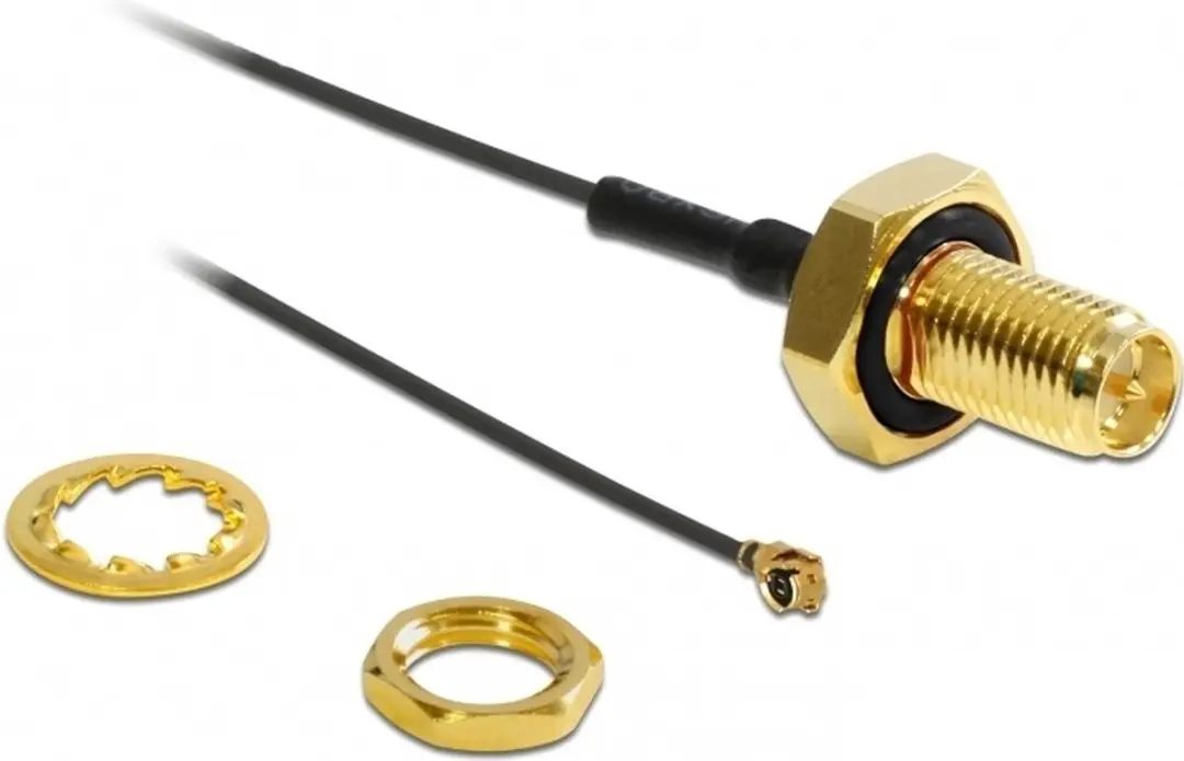 Delock MHF I RP-SMA Kabel 0,10m