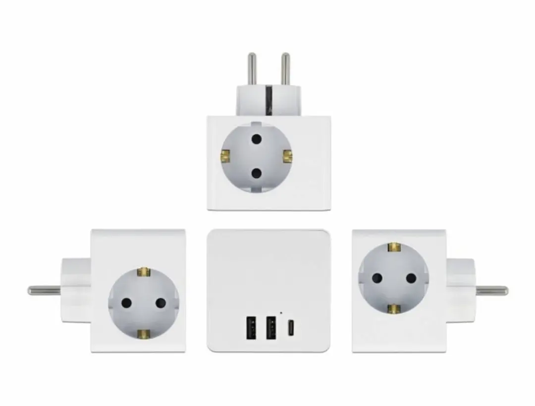 Delock Multi Socket Cube 3-voudig - Wit