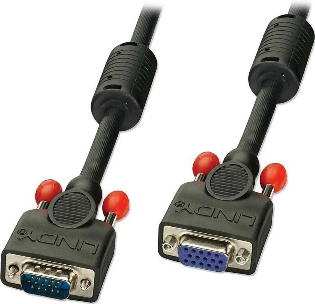 Lindy 36392 VGA Verlengkabel 15-polig 1.0m - Zwart
