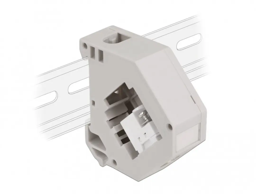 Delock DIN-rail Adapter Keystone IEC Vrouwelijk naar Terminalblok