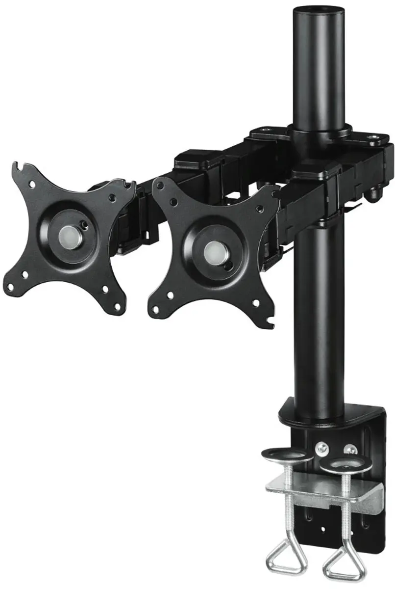 Hama Bureau Stand 2 Schermen 26" - 2 Armen - Zwart - afbeelding 3 van 6