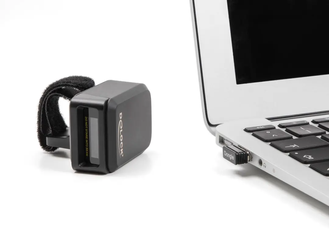 Delock Ring Barcode Scanner 90607 - Zwart
