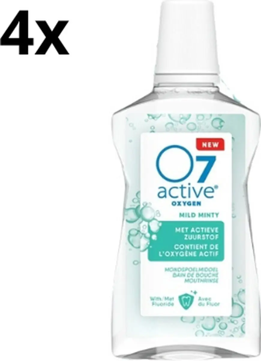 O7 Active Mondspoelmiddel Mild Minty 500ml