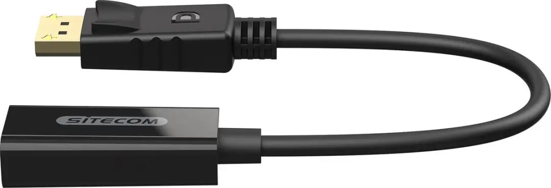 Sitecom CN-357 DisplayPort naar HDMI Adapter - 4K 60Hz - Zwart