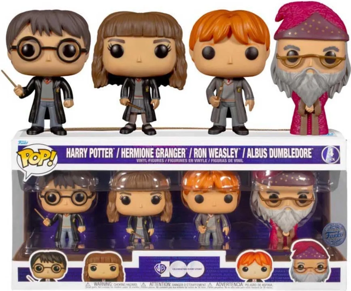 Funko Pop! Harry Potter 4-Pack - Warner Bros - Multi