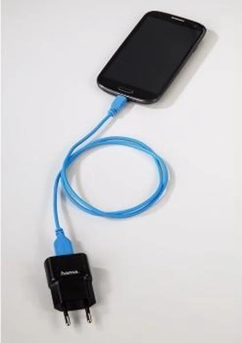 Hama USB A naar Micro-USB B Kabel 0,75m - Blauw