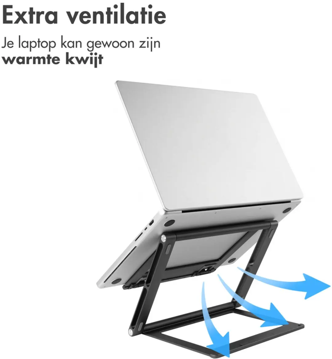 Accezz SH00072233 Laptopstandaard 13-17" - Donkergrijs