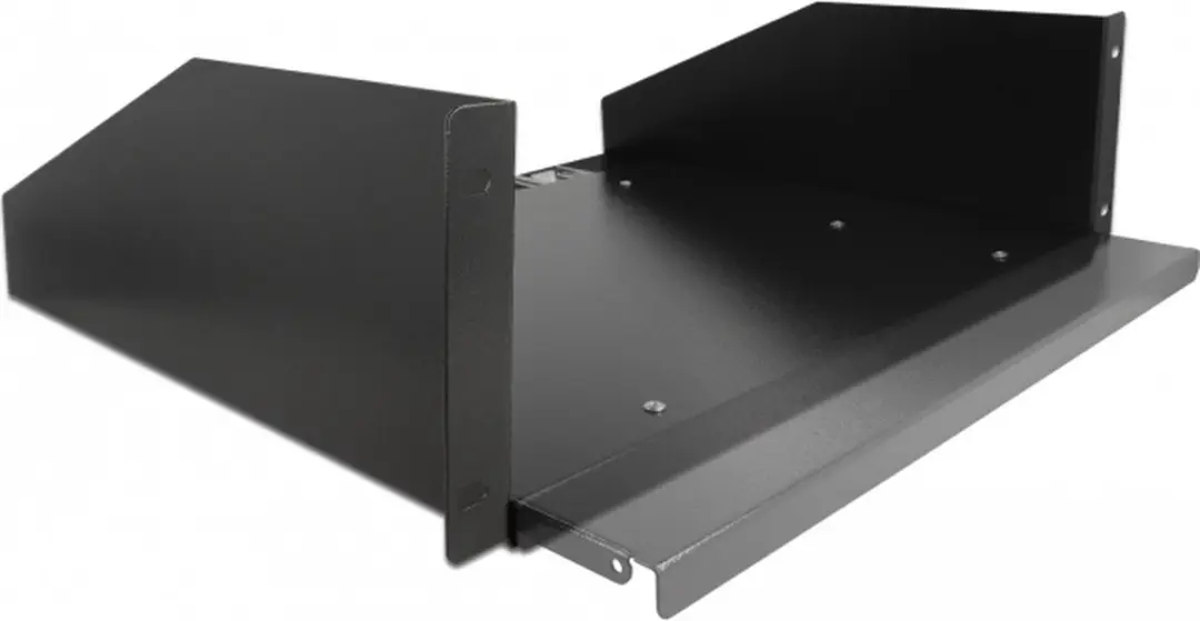 Delock 19" Pull-out Plate 3U - Zwart