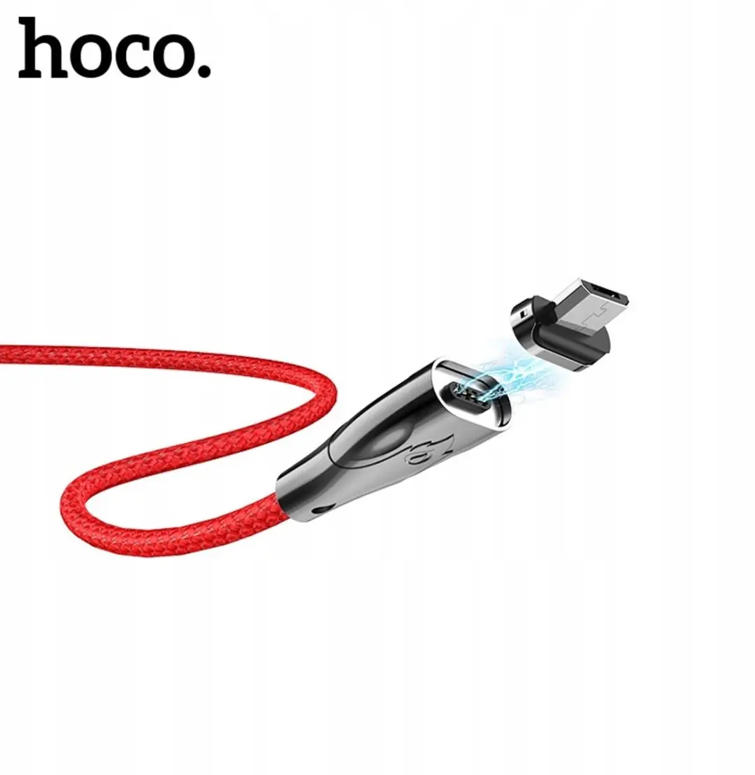 Hoco Magnetische Micro USB Kabel 1.2M 3A Rood