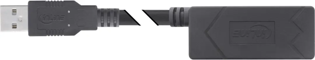 InLine USB-A Verlengkabel USB2.0 12,5m - Zwart
