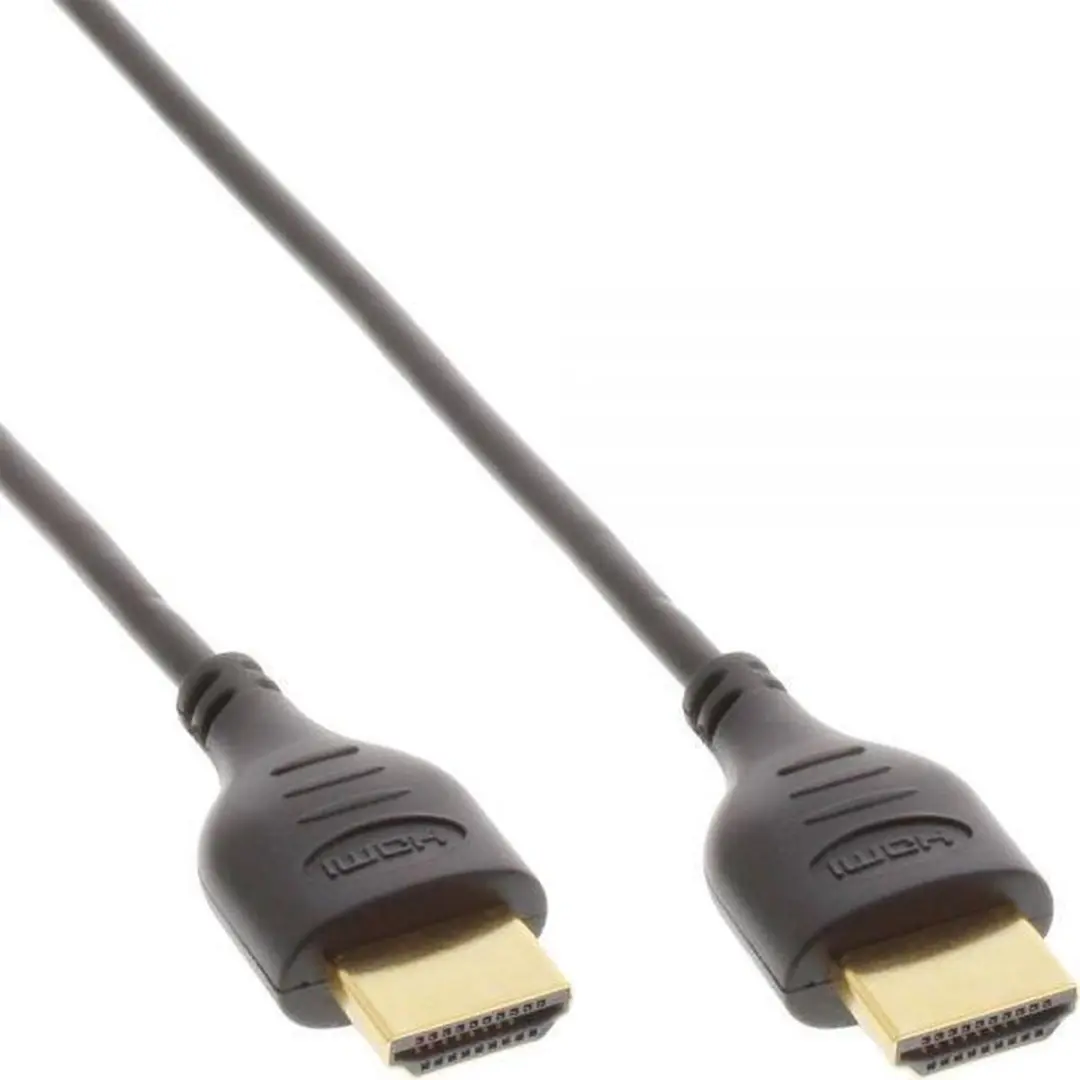 InLine HDMI A-A Kabel 1m - Zwart/Goud