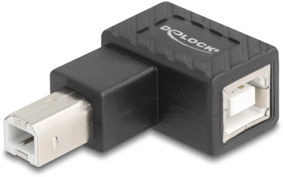 Delock USB 2.0 Adapter Type-B M naar F 90° Links