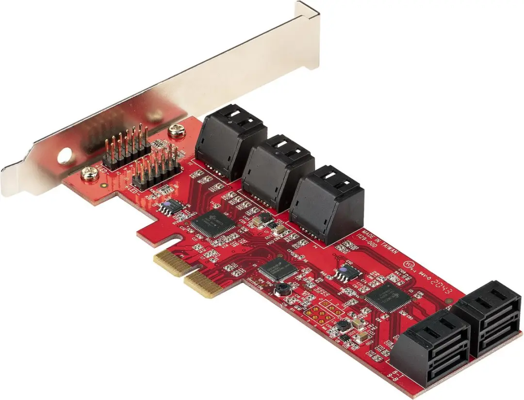 Startech 10P6G-PCIE-SATA-CARD Controller - PCIe 2.0 x2 - Rood