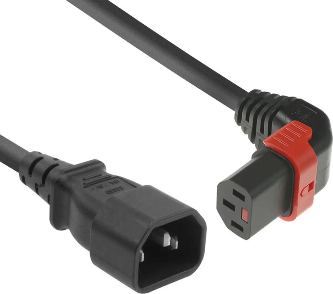 ACT PC2043 AK5276 Netsnoer C14-C13 Lock 1m