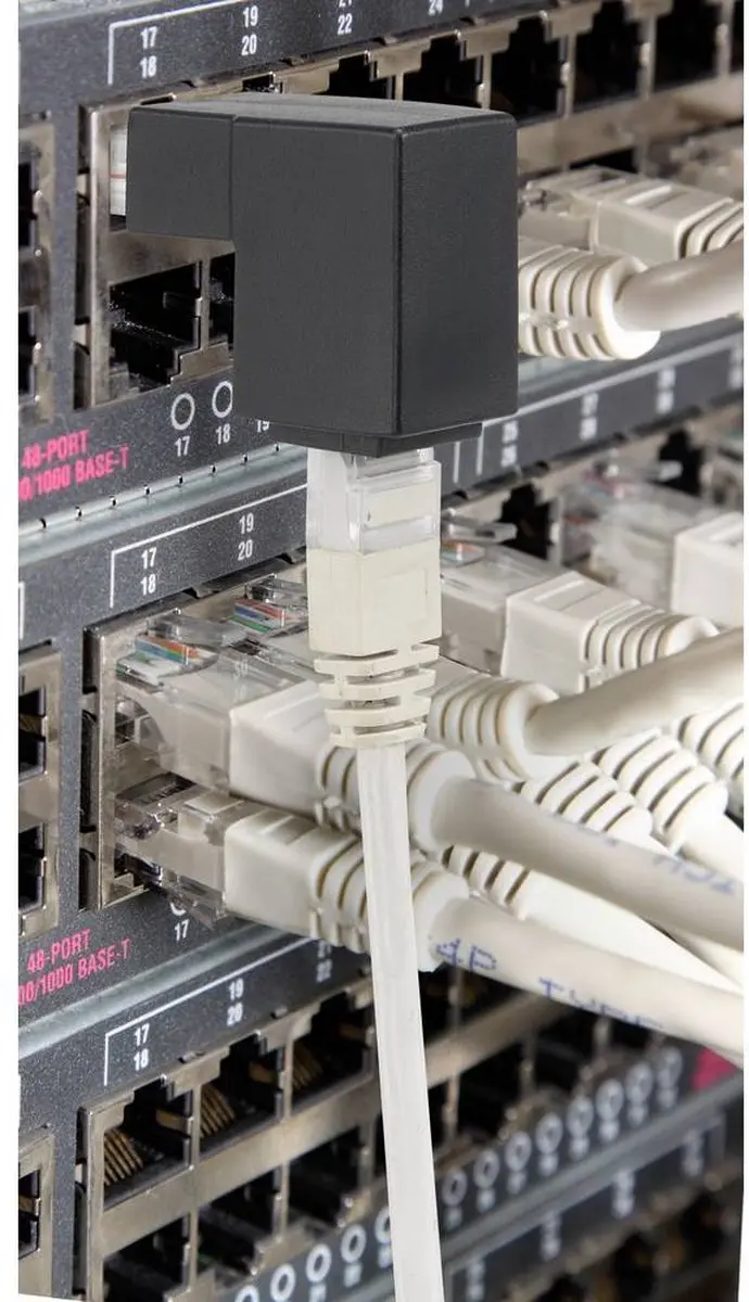 Renkforce RJ45 Netwerkadapter CAT 5e RF-4087416 - Zwart