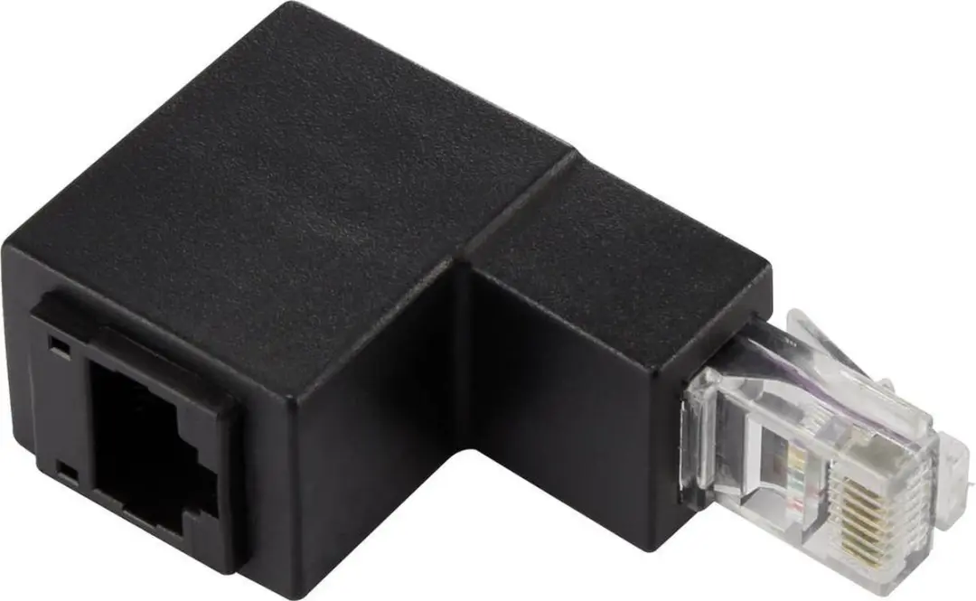 Renkforce RJ45 Netwerkadapter CAT 5e RF-4087416 - Zwart