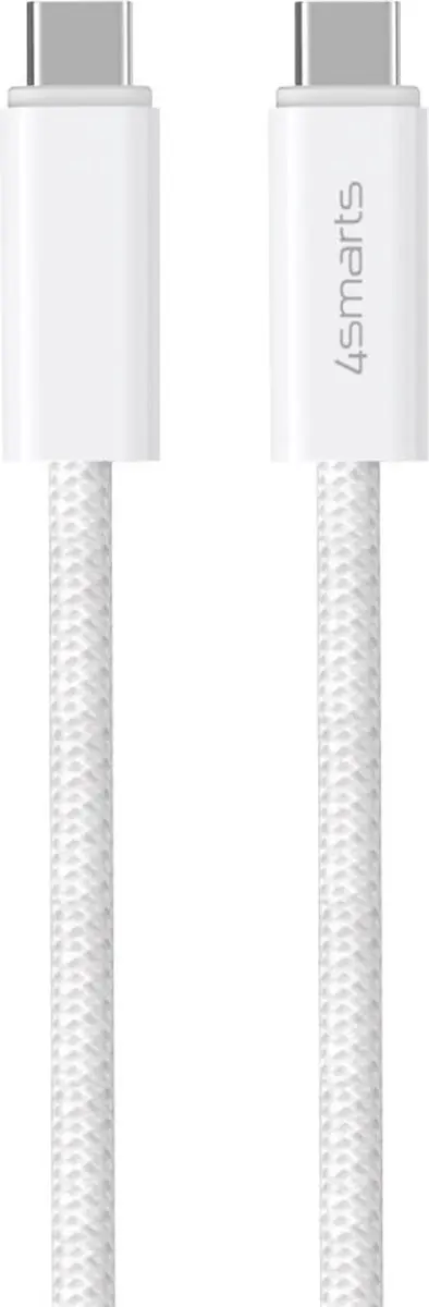 4Smarts Gevlochten USB-C Kabel 240W 1.5M - Wit