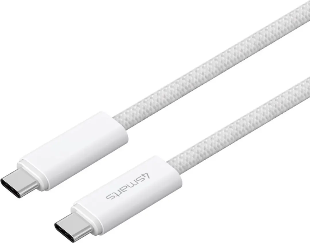 4Smarts Gevlochten USB-C Kabel 240W 1.5M - Wit