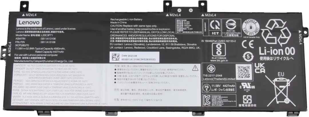 Lenovo 5B11A13107 Batterij
