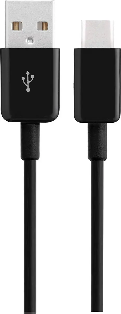 Mobiparts MP-80551 USB-C naar USB-kabel 2A 1m - Zwart