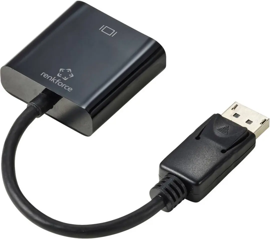 Renkforce RF-5771774 DisplayPort naar DVI Adapter - Zwart