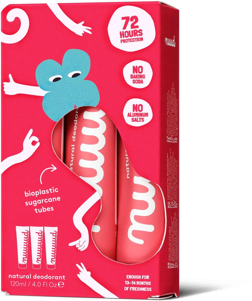 nuud Deodorant Crème xXL Pack - 120ml (3x40ml)