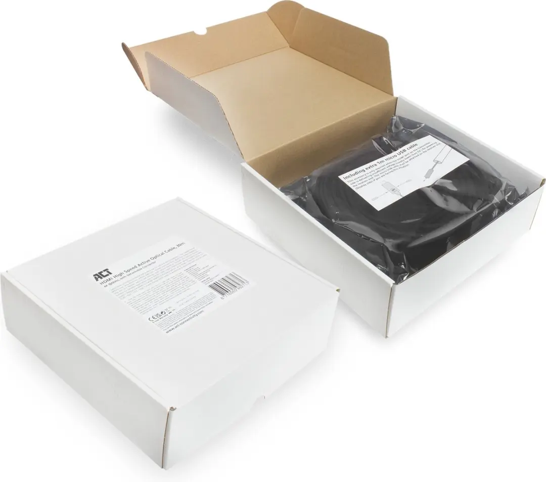 ACT HDMI Glasvezelkabel AK4106 50m - 4K@60Hz - Zwart - afbeelding 6 van 6