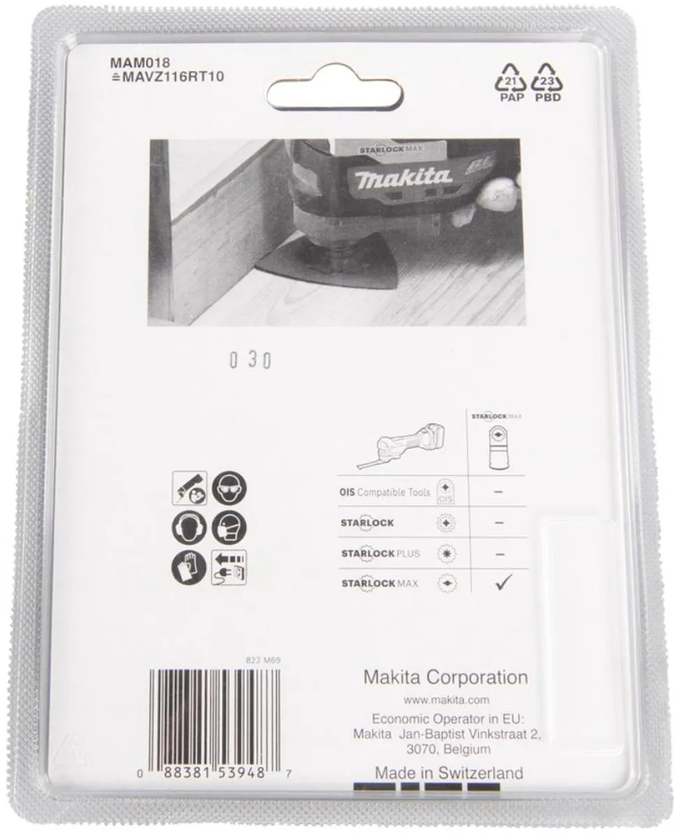 Makita HM Delta Plaat 116 B-66581 - Oscillerend