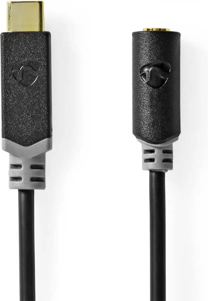 Nedis CCBW65960AT10 USB-C Adapter 3,5mm - 1m - Zwart