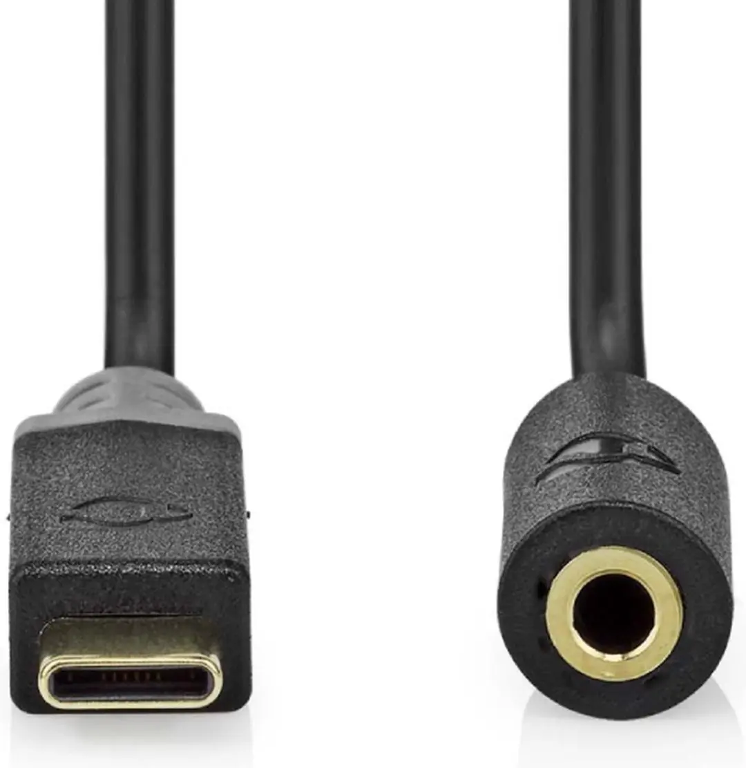 Nedis CCBW65960AT10 USB-C Adapter 3,5mm - 1m - Zwart