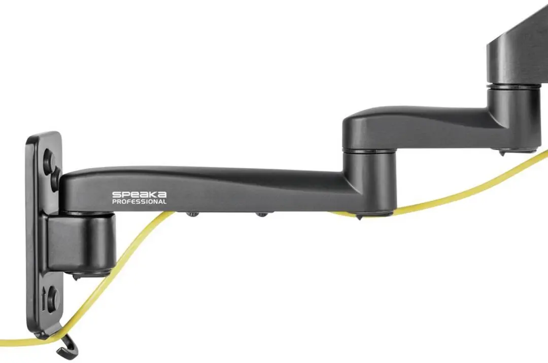 SpeaKa Professional SP-TVM-512 Wandbeugel Monitor - 27 Inch - Zwart