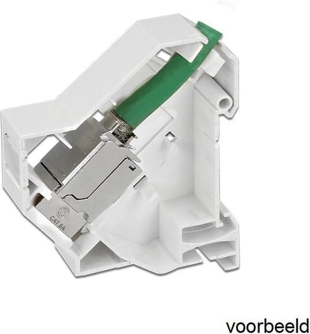 Delock DIN-Rail Houder 1 Keystone Module - Wit