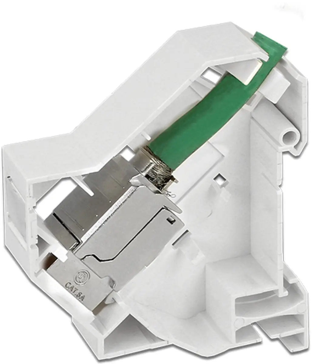 Delock DIN-Rail Houder 1 Keystone Module - Wit