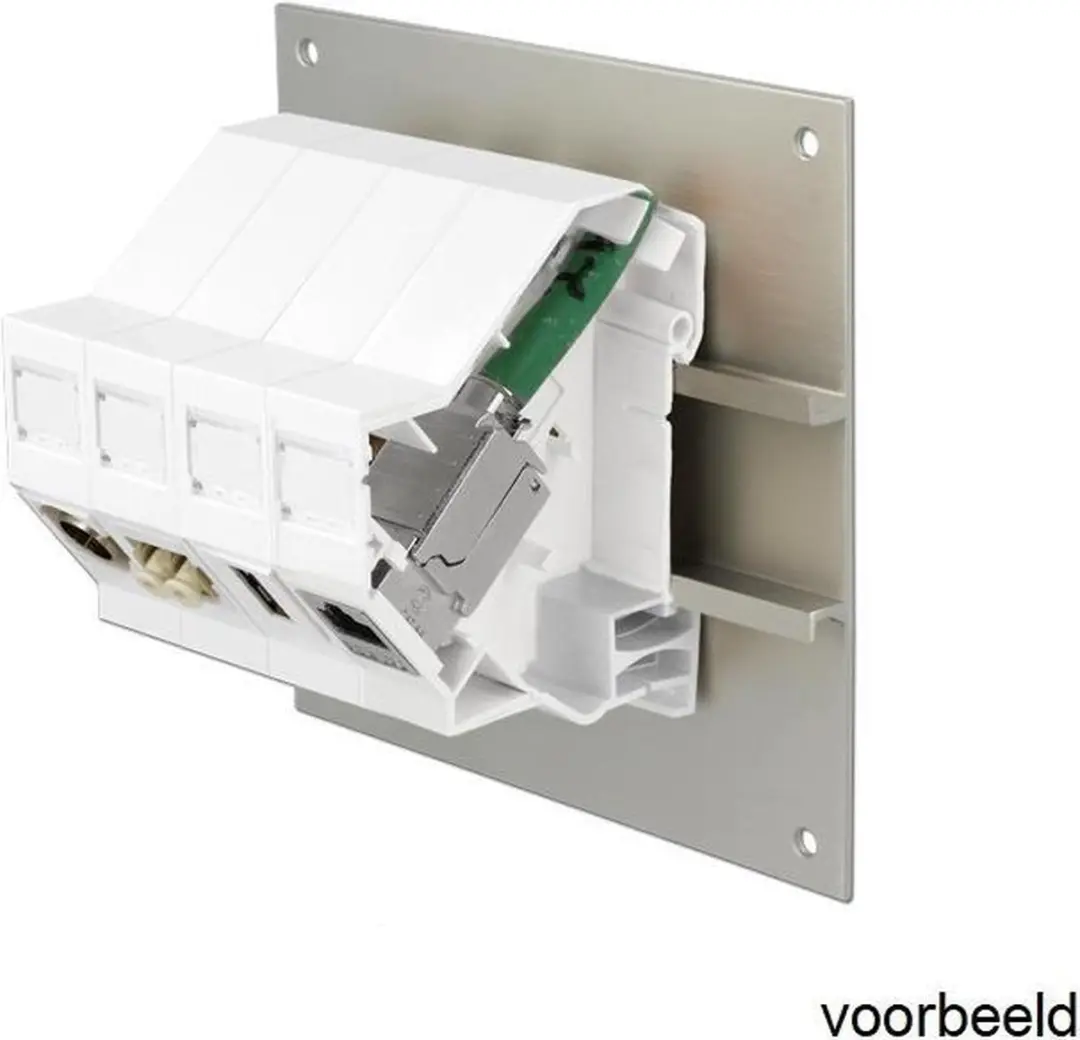 Delock DIN-Rail Houder 1 Keystone Module - Wit - afbeelding 6 van 6