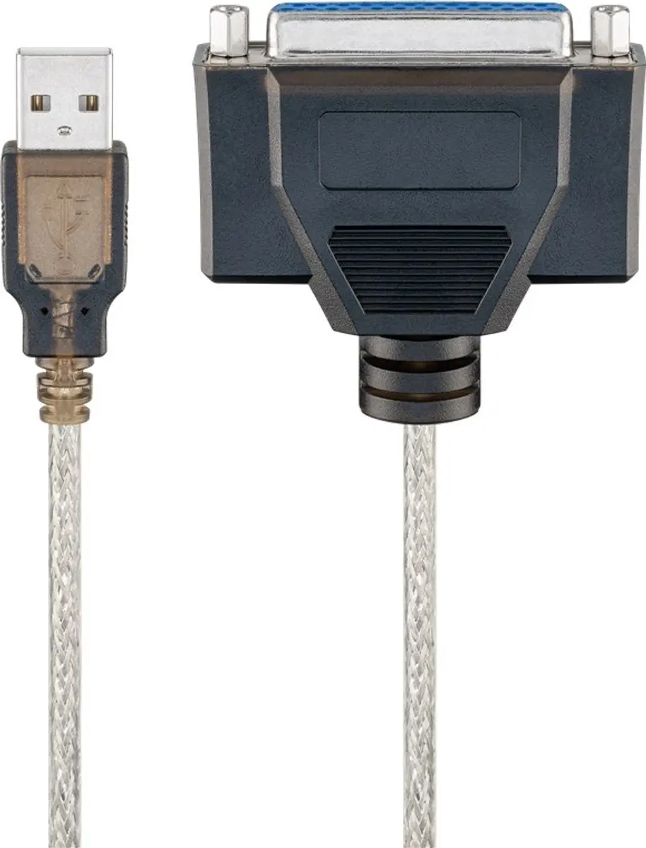 Goobay USB naar Parallel Printerkabel 25-pins - 1,5m - 10 Stuks