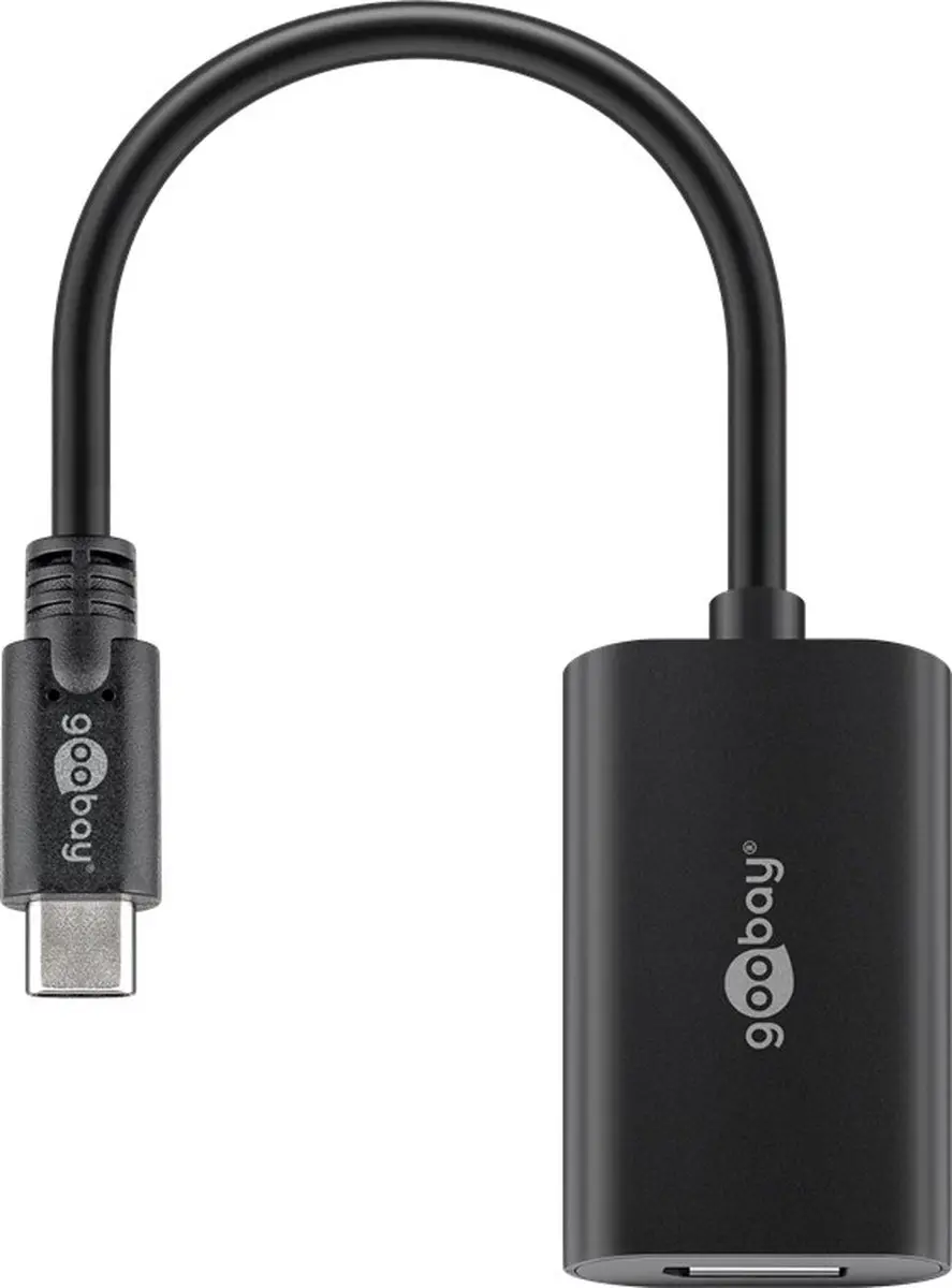 Goobay USB-C DisplayPort 4K Adapter - 10 Stuks - 0.2m Zwart