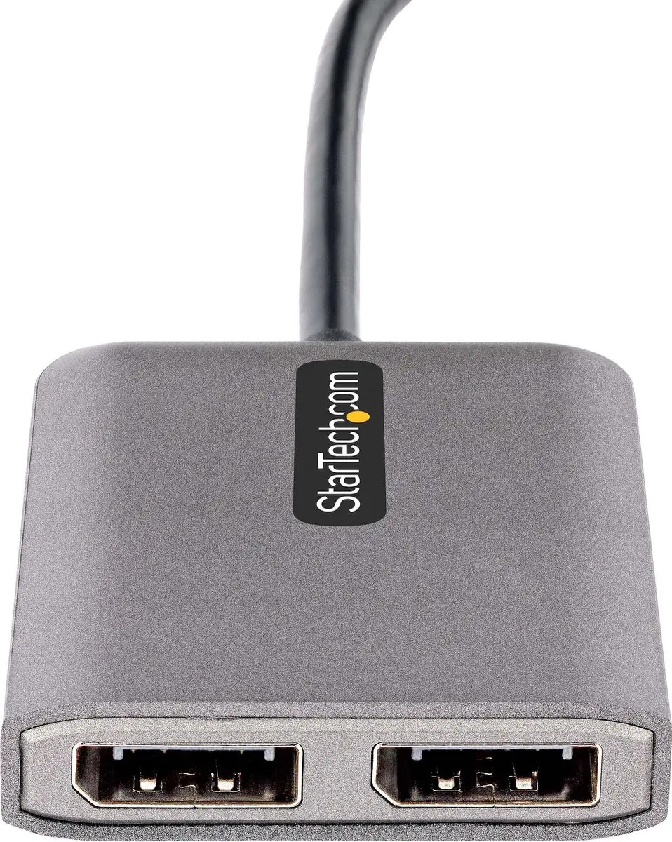 Startech MST14CD122DP USB-C Hub - 2x DisplayPort 4K 60Hz - Metaal