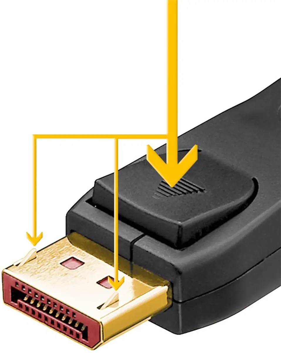 Goobay DisplayPort Kabel DP2.1a 16K 60Hz 1m - Zwart